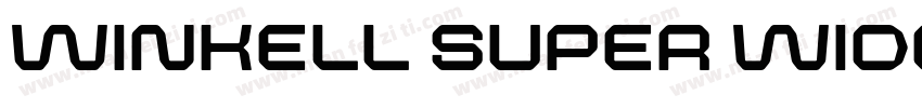 winkell super wide字体转换
